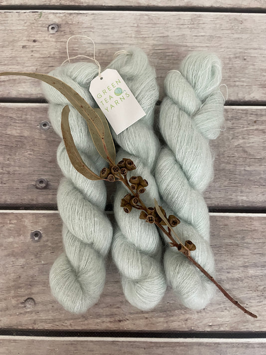 Sea Mist OB - on Shui Yun - Silk and Mohair - lace 2 ply