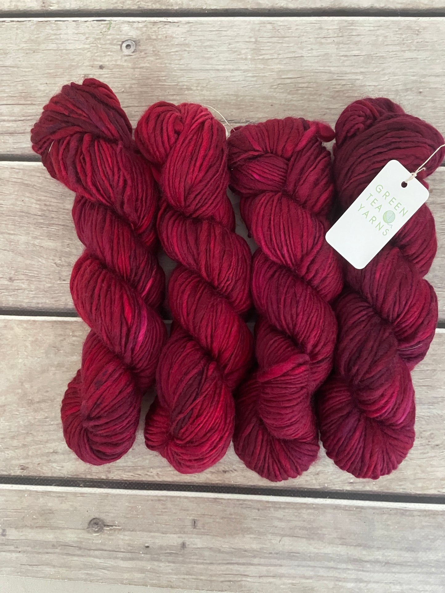 Be Mine- 12 Ply sw merino singles - Guava