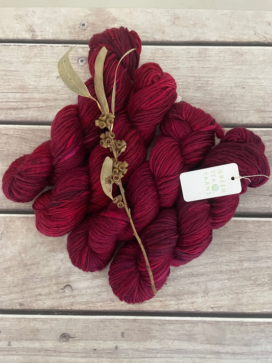 Be Mine- 12 Ply sw merino singles - Guava