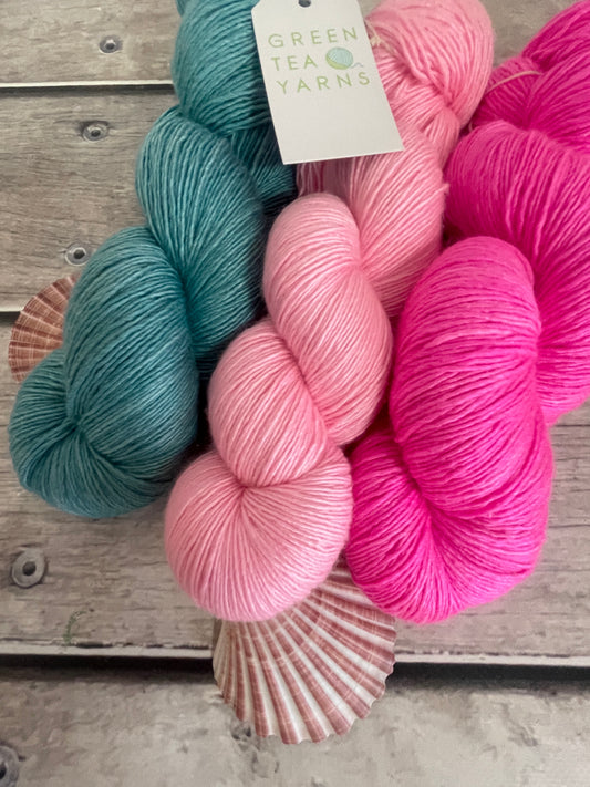 Enchanted Blossoms - Merino and silk 4 ply singles - Osmanthus