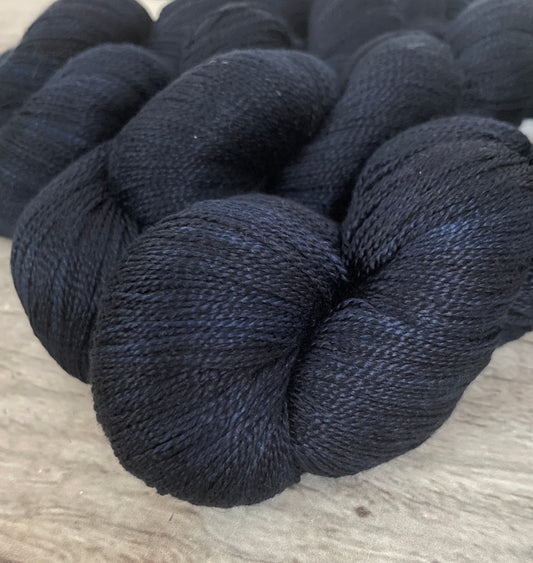 Midnight in Paradise - 3 ply in pure Mulberry silk - Ginseng hl