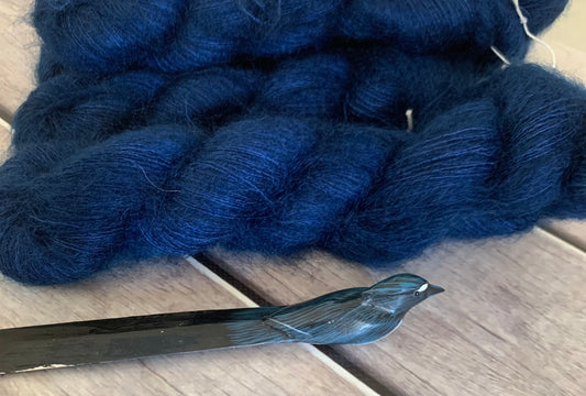 Midnight in Paradise on ShuiYun - 2 ply lace in Mohair and silk