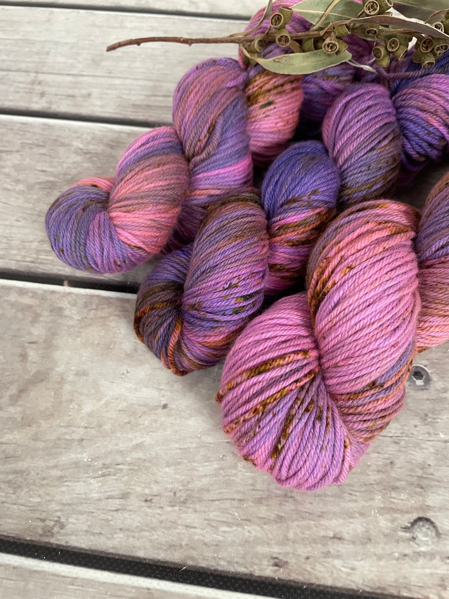 Granny's Cloak Moth #1 - Darjeeling DK sock yarn - 8 ply