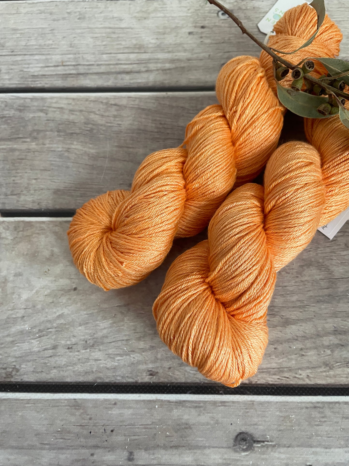 Apricot Mist - 4ply/fingering - silk and merino - Jasmine 4