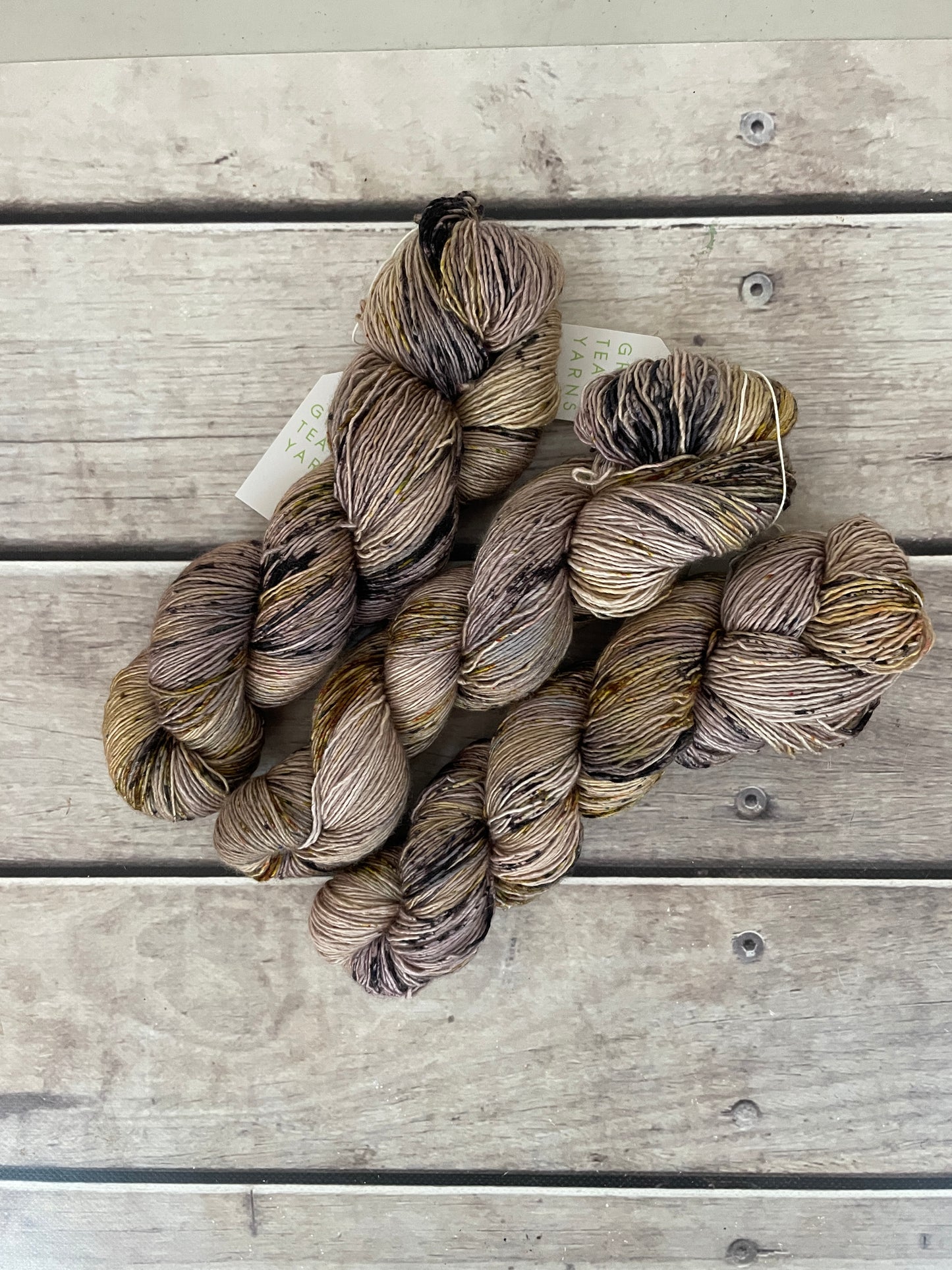 Granny's Cloak Moth #3 - Merino and Silk 4 ply single - Osmanthus