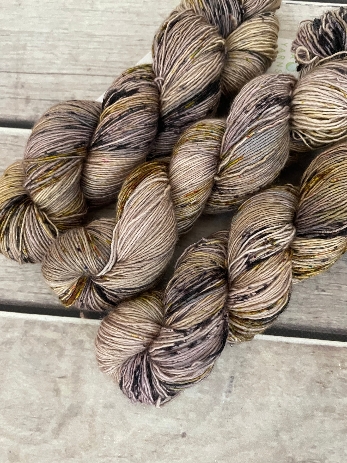 Granny's Cloak Moth #3 - Merino and Silk 4 ply single - Osmanthus