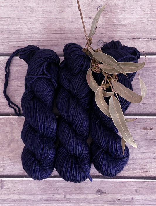 Percy's purple - 10 ply merino/silk singles - Peach