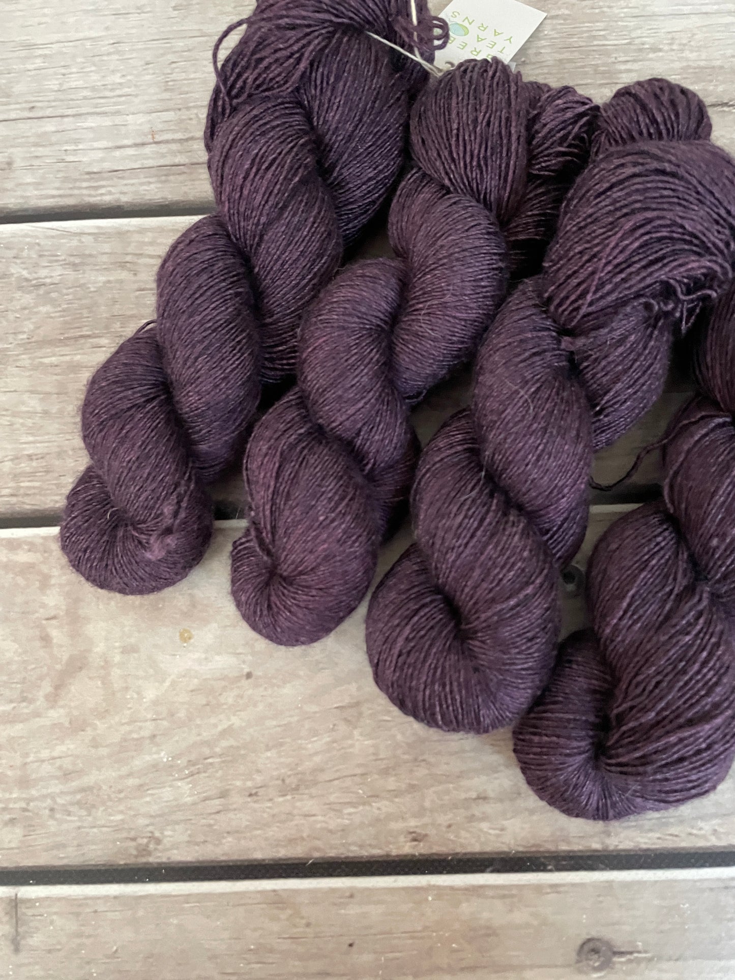 Blackbirds in Flight  on Merino and Silk 4 ply single yarn- Osmanthus