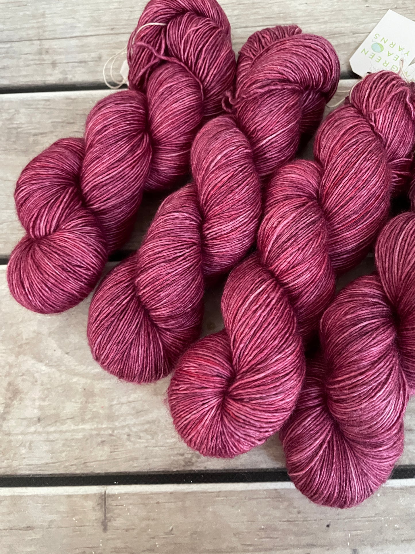 Huzzah! - Merino and silk 4 ply single -Osmanthus