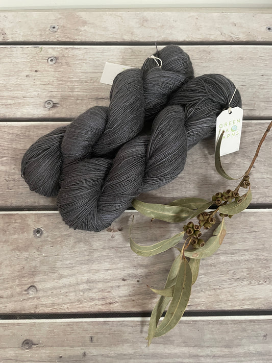 Twilight Gray - lace weight Tussah silk - Ujicha