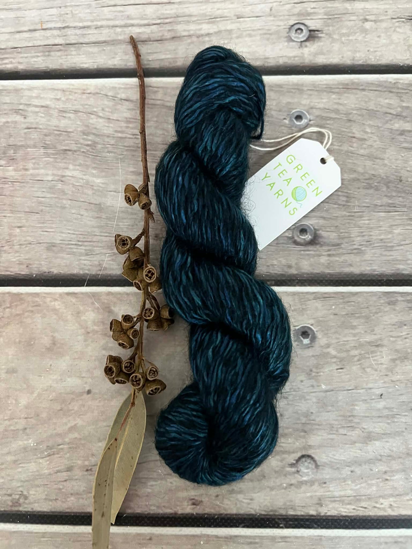 Deep Seas - 5 ply silk/mohair and nylon - Rooibos 50g