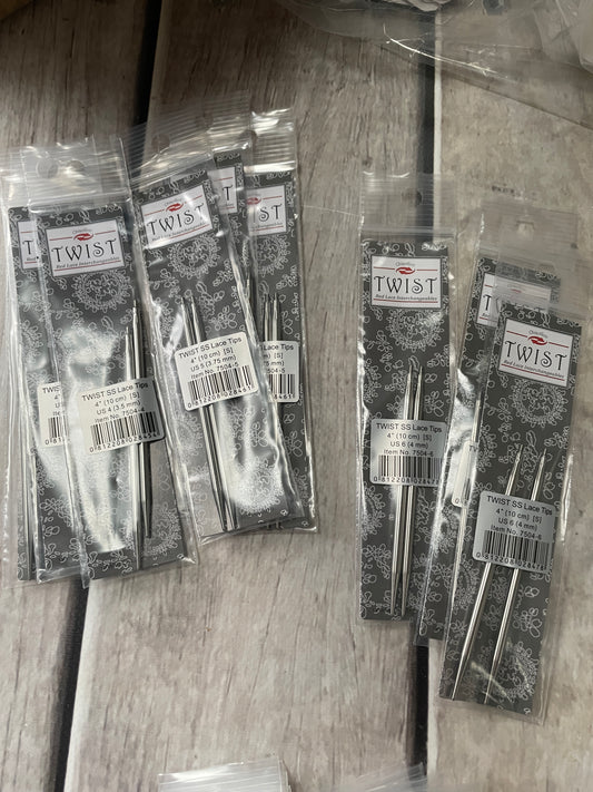 ChiaoGoo TWIST Red Lace Interchangeable Needle Tips - 4" - small