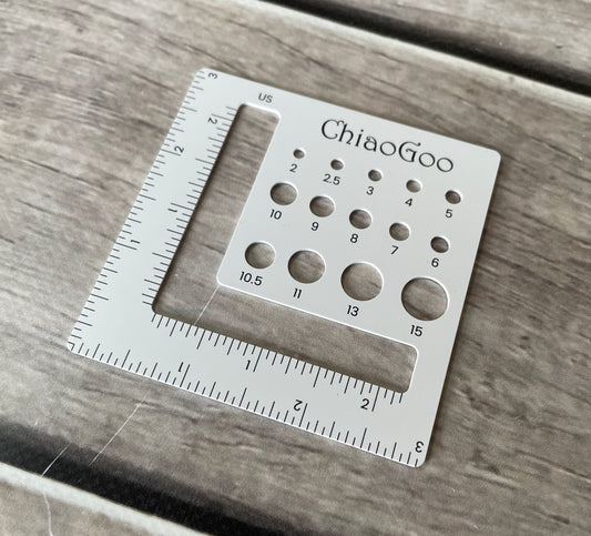 Chiaogoo Swatch/Needle Gauge - small size