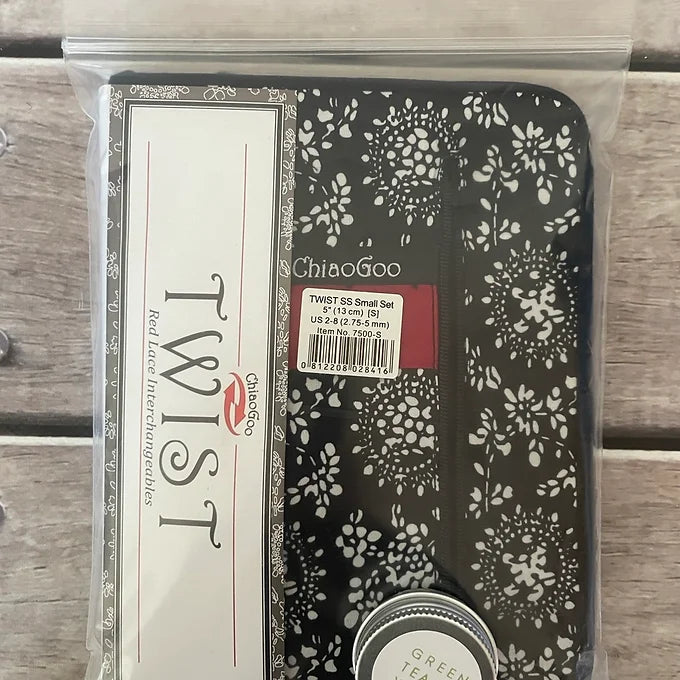 ChiaoGoo TWIST Red Lace Needle set - 5" tips - small set