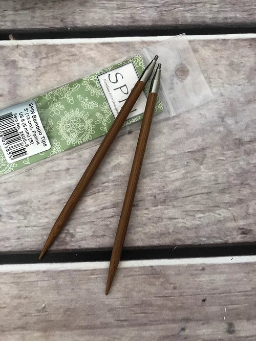 ChiaoGoo SPIN Bamboo Interchangeable Needles - 5" tips - small (2505)