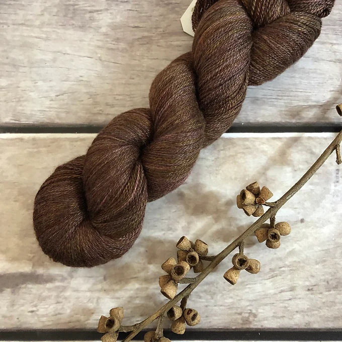 The Red Centre - Clay - 2 ply in Silk and Merino - Sencha