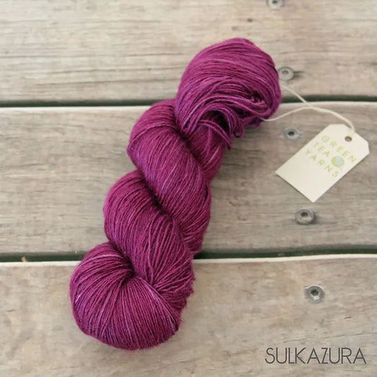 Dragon Fruit - 4 ply Tussah silk singles - Sulkazura