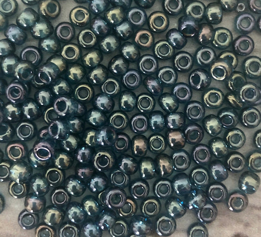 Miyuki 6 - Lake Blue Gold Lustre