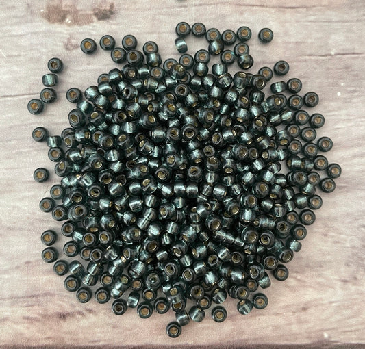 Miyuki 6 - Silver lined Light Blue Steel - Dyed