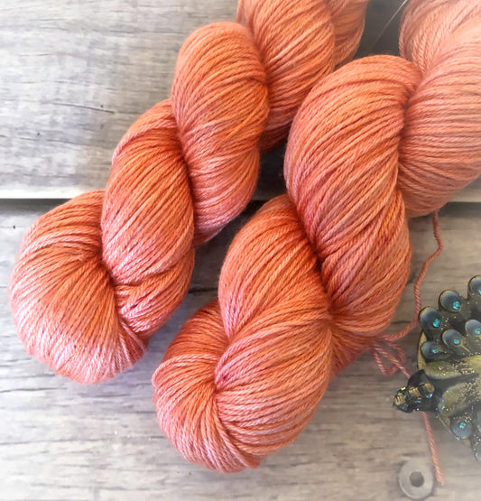 Flamingoes - 4 ply in Mulberry silk and BFL