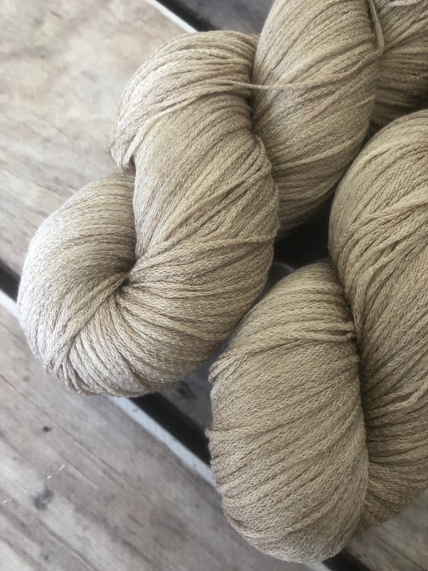 Wild Oats on Yecha - Tussah silk chainette - 4 ply