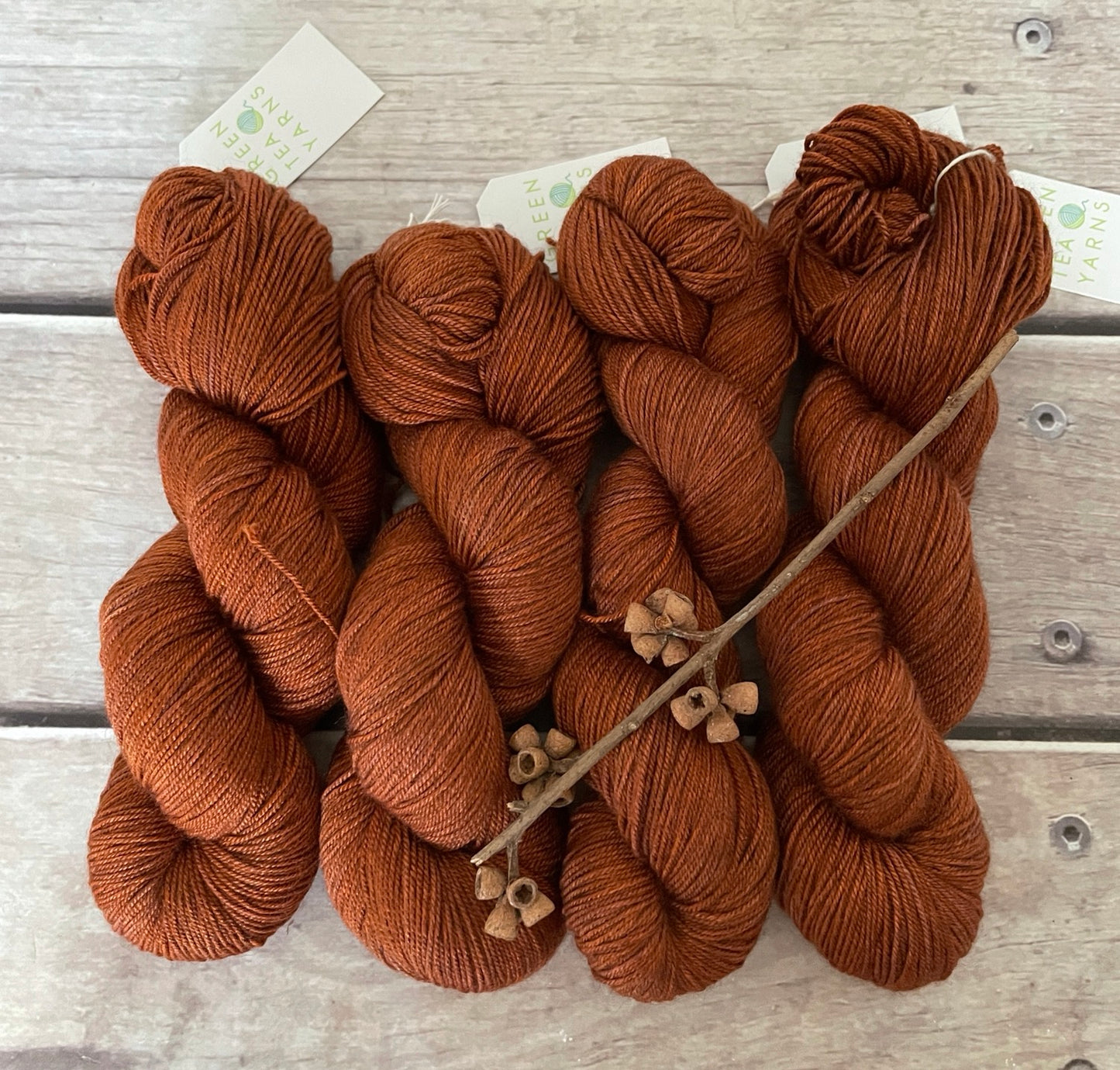 Red Kangaroo -  4 ply merino/silk/yak - Masala4