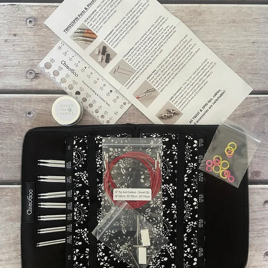 ChiaoGoo TWIST Red Lace Needle set - 5" tips - small set