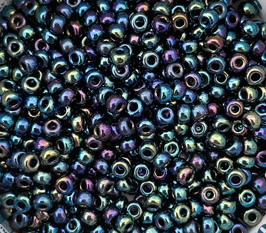 Miyuki 6 - Metallic Variegated Blue Iris