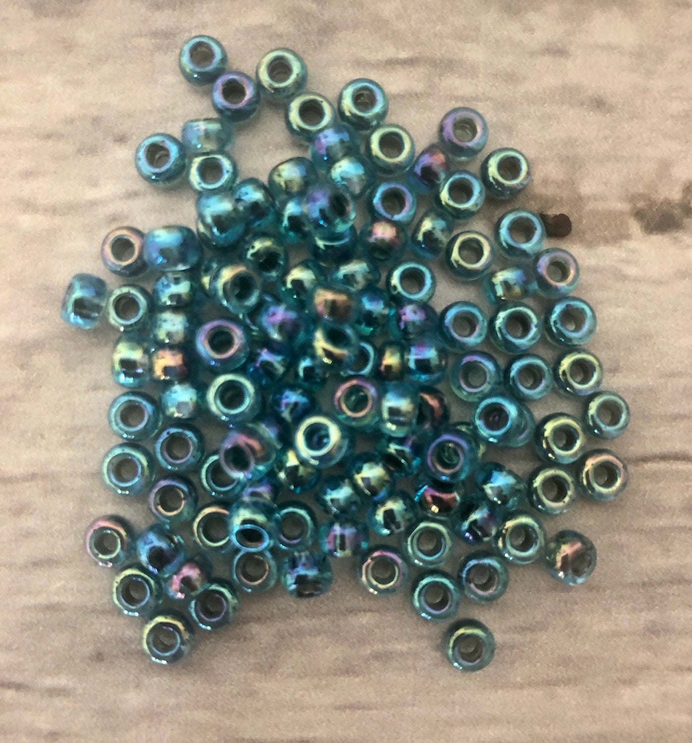 Miyuki 6 - Blue lined Aqua AB