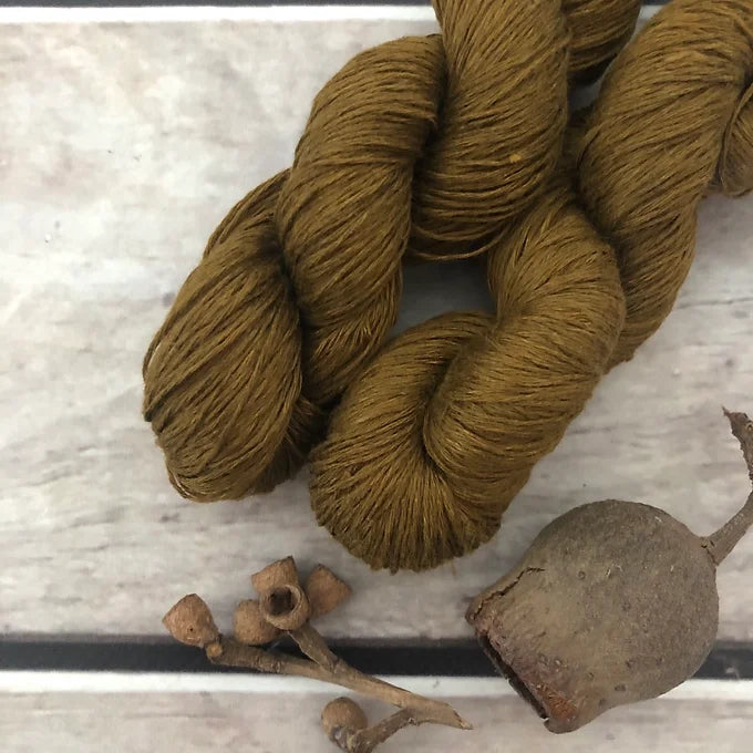 Yirrkala on Ceylon pure linen yarn - 50 gm skeins