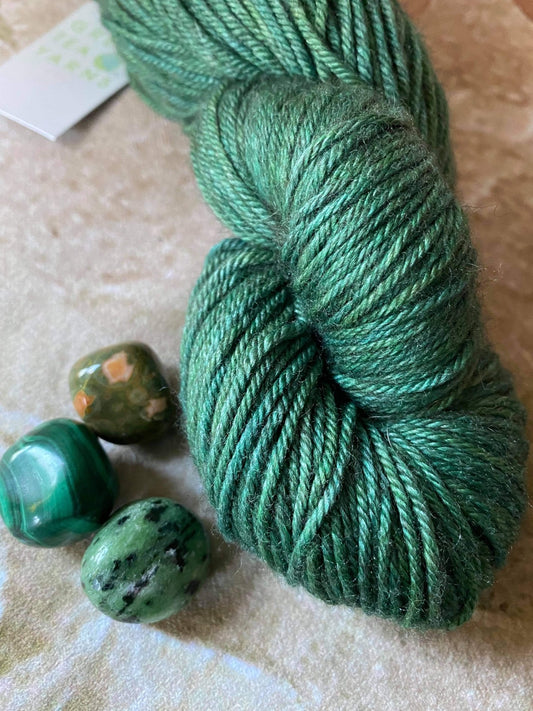 Emerald Bay - 8 ply merino/silk/yak - Masala 8