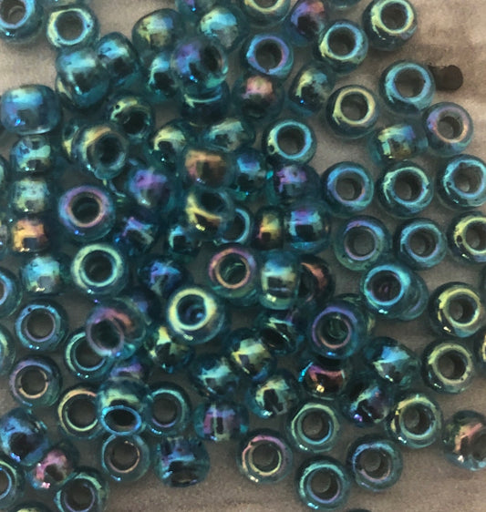 Miyuki 6 - Blue lined Aqua AB