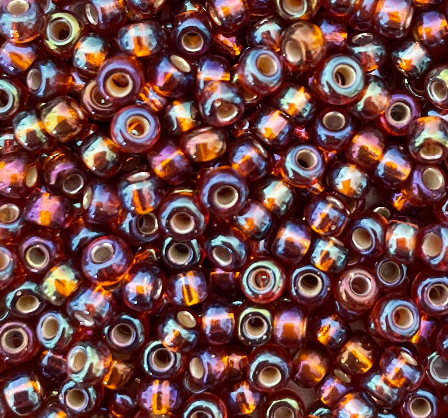 Miyuki 6 - Silver Lined Dark Topaz AB