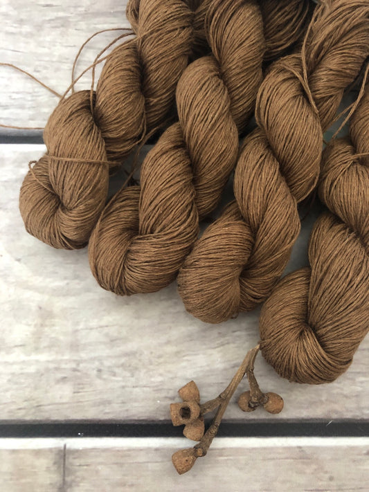 Gumnut on Ceylon pure linen yarn - 50 gm skeins