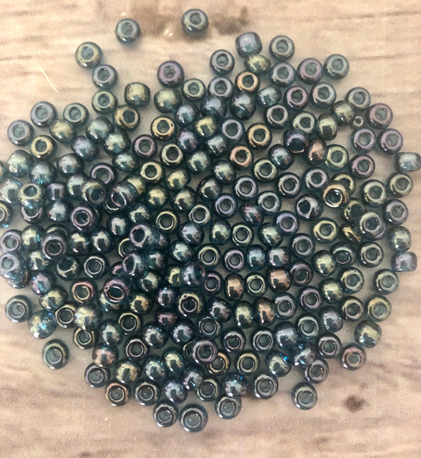 Miyuki 6 - Lake Blue Gold Lustre