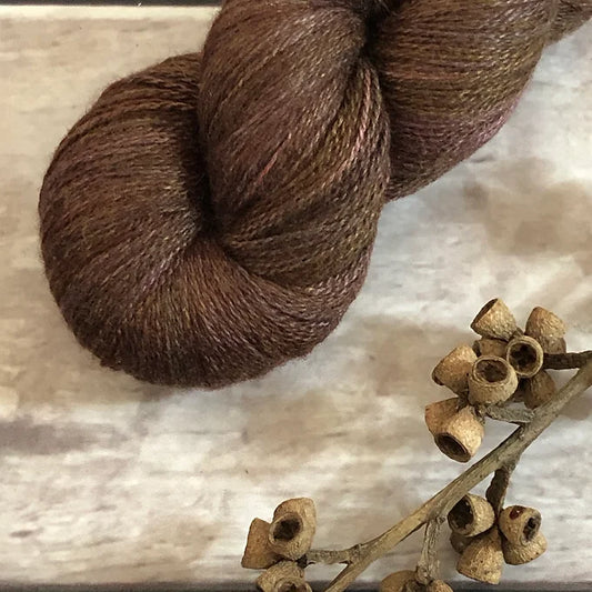 The Red Centre - Clay - 2 ply in Silk and Merino - Sencha