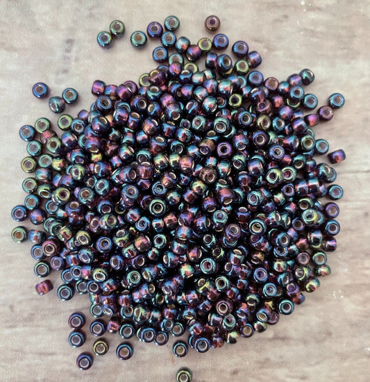 Miyuki 6 - Silver Lined Dk Smoky Amethyst AB