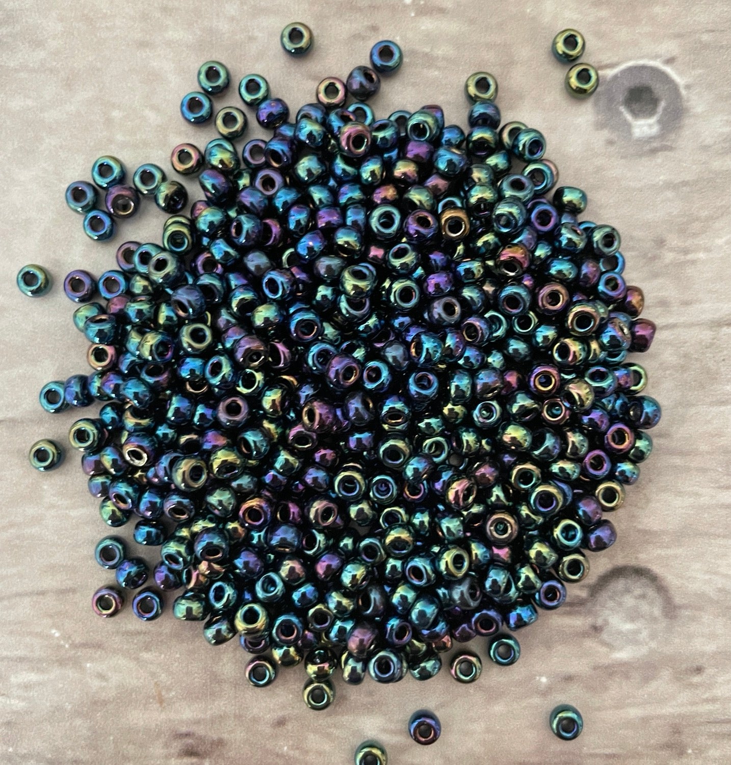 Miyuki 6 - Metallic Variegated Blue Iris