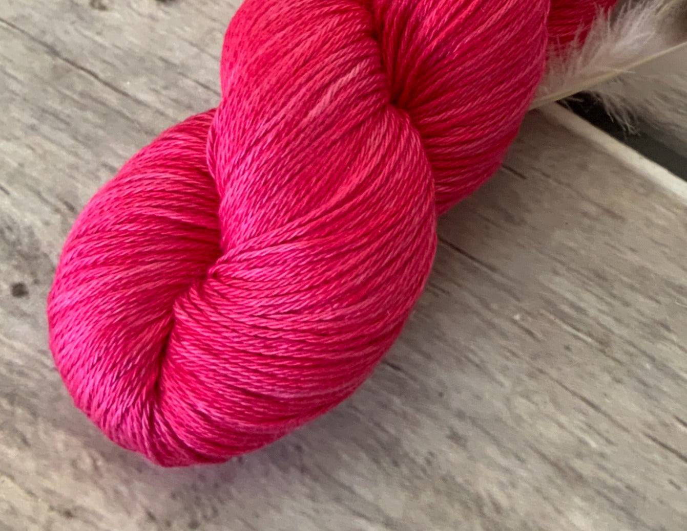 Coral Pink in 4 ply Pima Cotton - Wei Shan