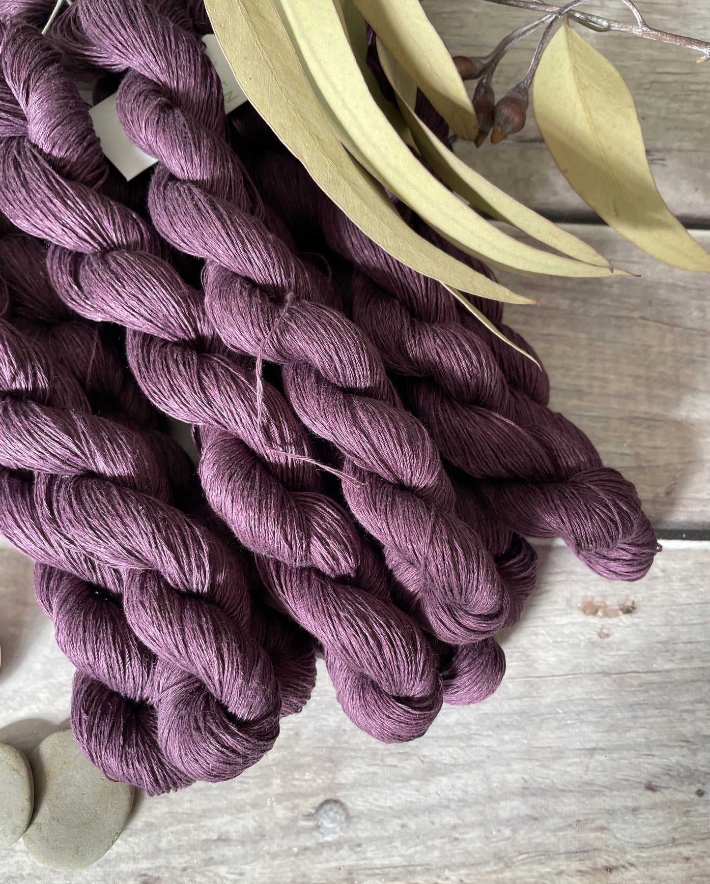 Mulled Wine on Ceylon pure linen yarn - 50 gm skeins