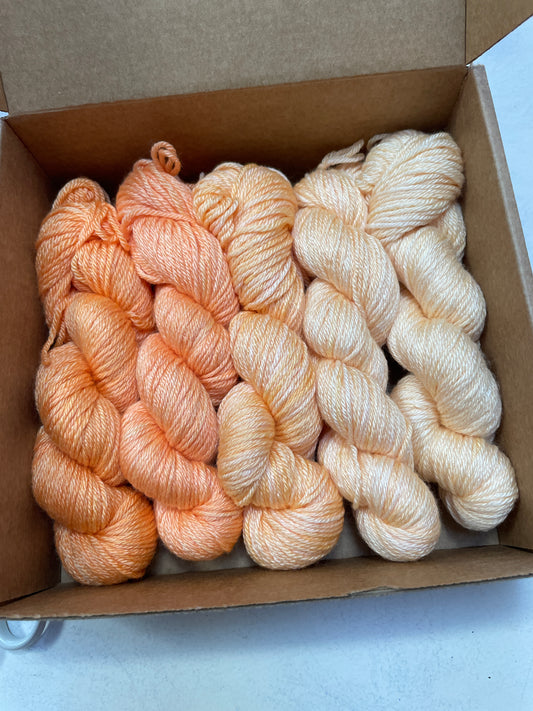 Apricot Mist fade - Jasmin 4 ply