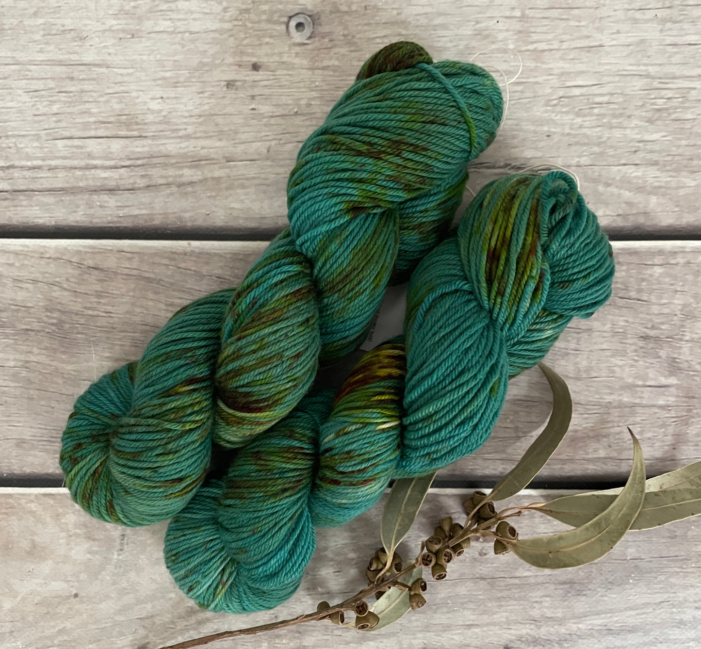 Deep Patina ooak - Darjeeling DK sock yarn - 8 ply