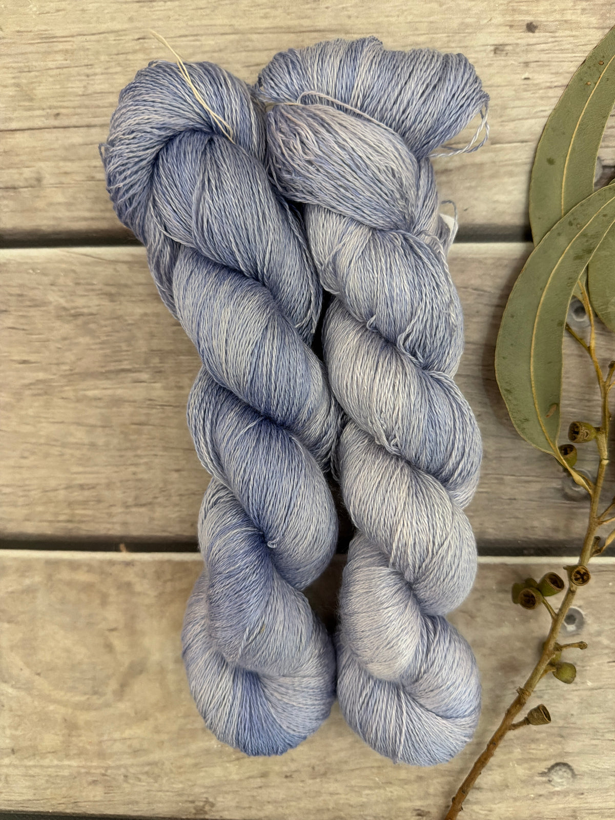 Moon Blue - 3 ply in Mulberry silk - Pekoe (hl)