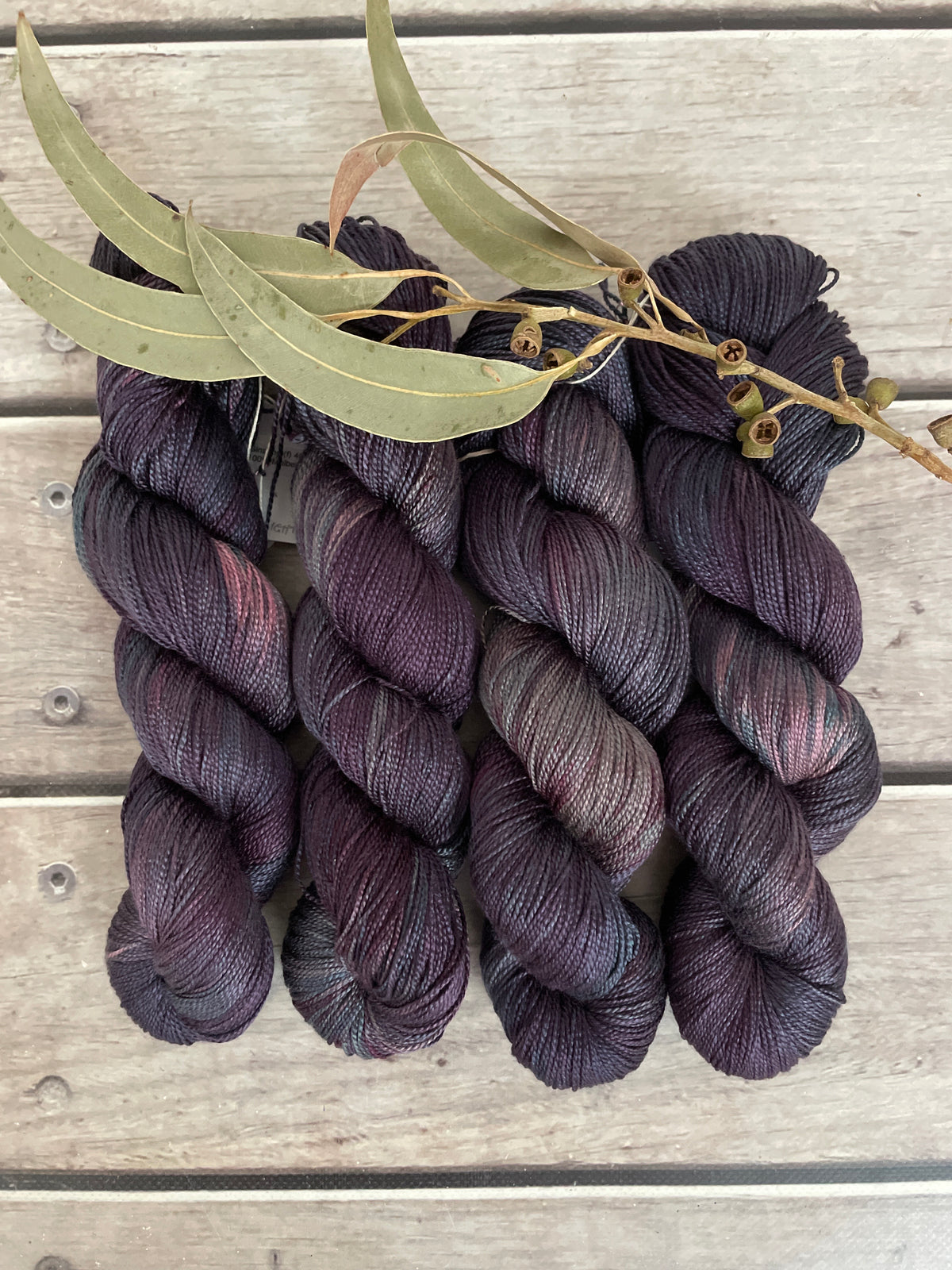 Twilight Grey - 4 Ply Mulberry Silk - Ginseng f