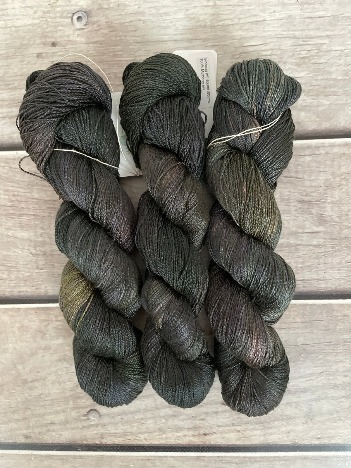 Twilight Grey - 3 Ply Mulberry Silk - Ginseng hl