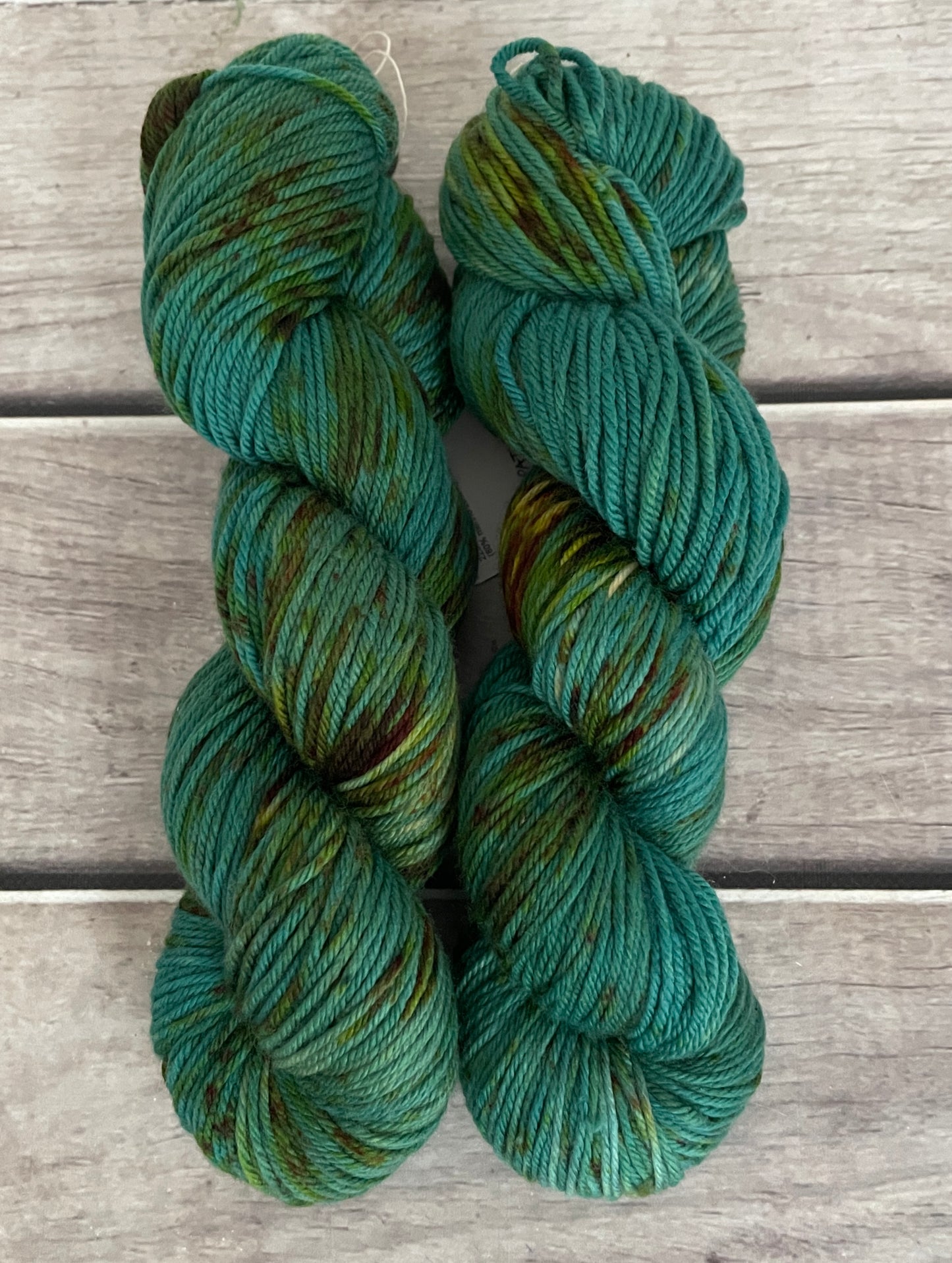 Deep Patina ooak - Darjeeling DK sock yarn - 8 ply