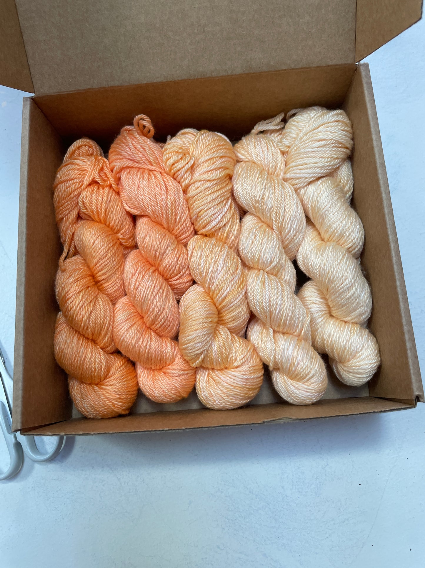Apricot Mist fade - Jasmin 4 ply