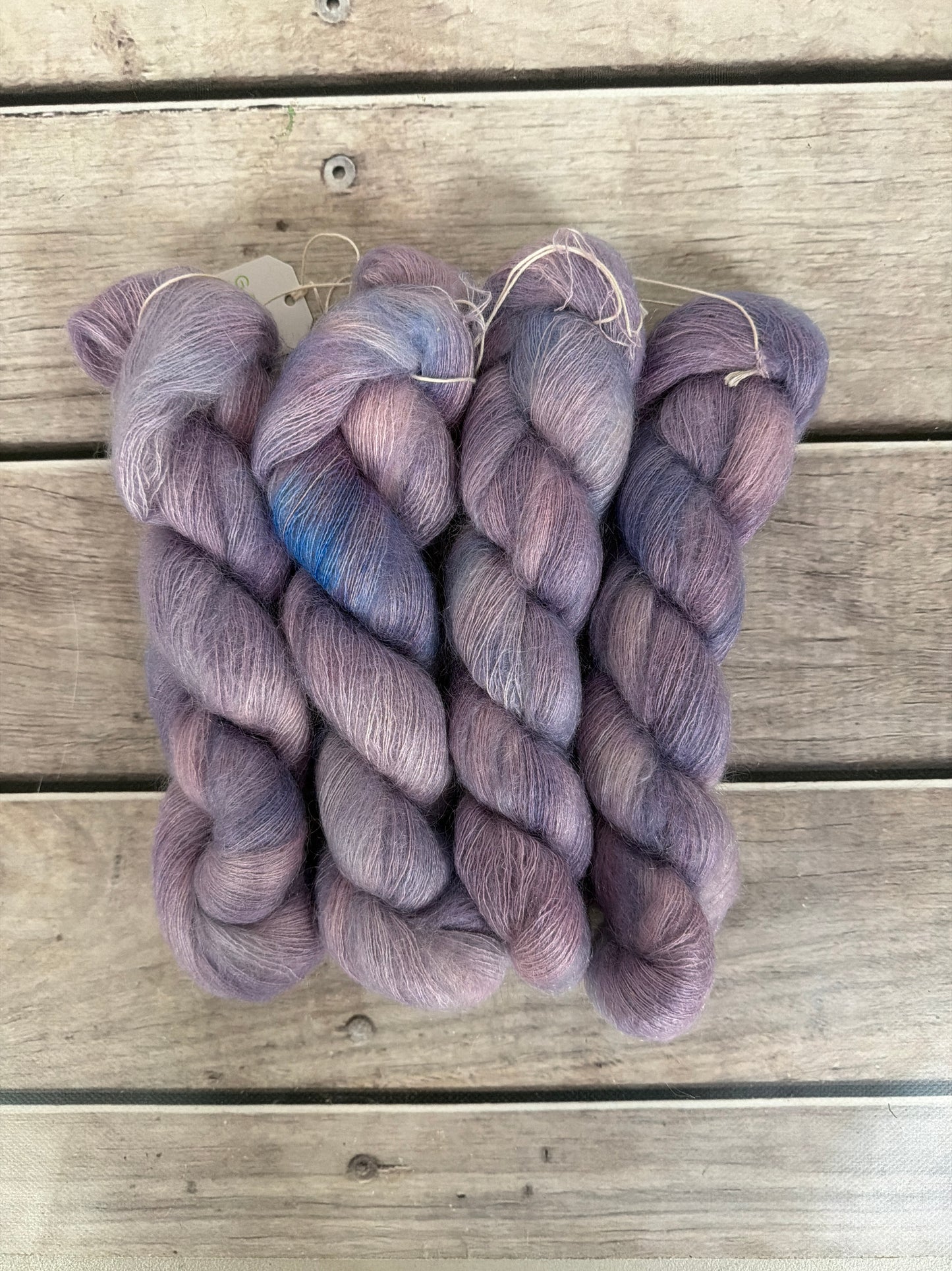 Lilac - on Shui Yun Silk and Mohair - lace weight, 2 ply - OB