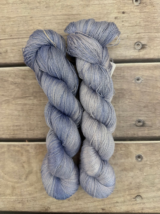 Moon Blue - 3 ply in Mulberry silk - Pekoe (hl)
