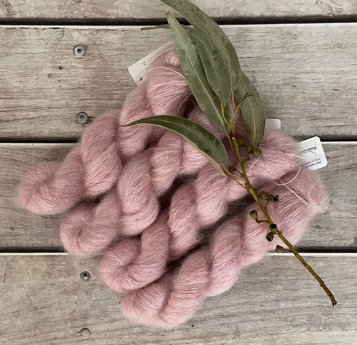 Rose Gold - 2 ply Silk / Mohair - Shui Yun